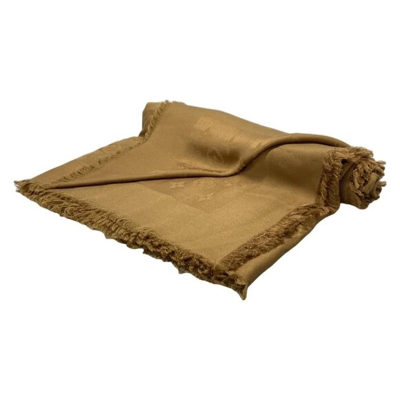 LOUIS VUITTON Shawl Monogram Camel - Unconfirmed Scarf 413-052025 - Picture 3 of 7